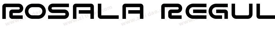 Rosala Regular字体转换
